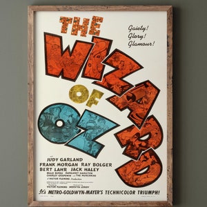 The Wizard of Oz historic movie poster reproduction. Vintage prints of films that changed cinema history