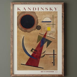 Wassili Kandisnky Rot in Spitzform 1925 poster