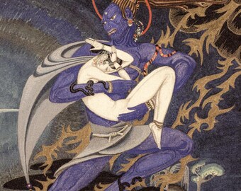 Kay Nielsen Arabian Nights illustration The Tale of the Second Dervish Fine art museum print and canvas wall art