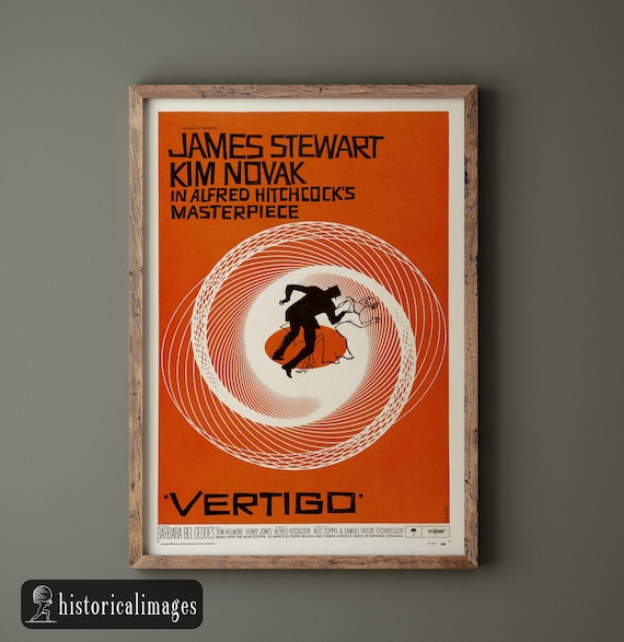 Photo Vintage James Stewart & Kim Novak - Vertigo D'Hitchcock - Tirage Ancien