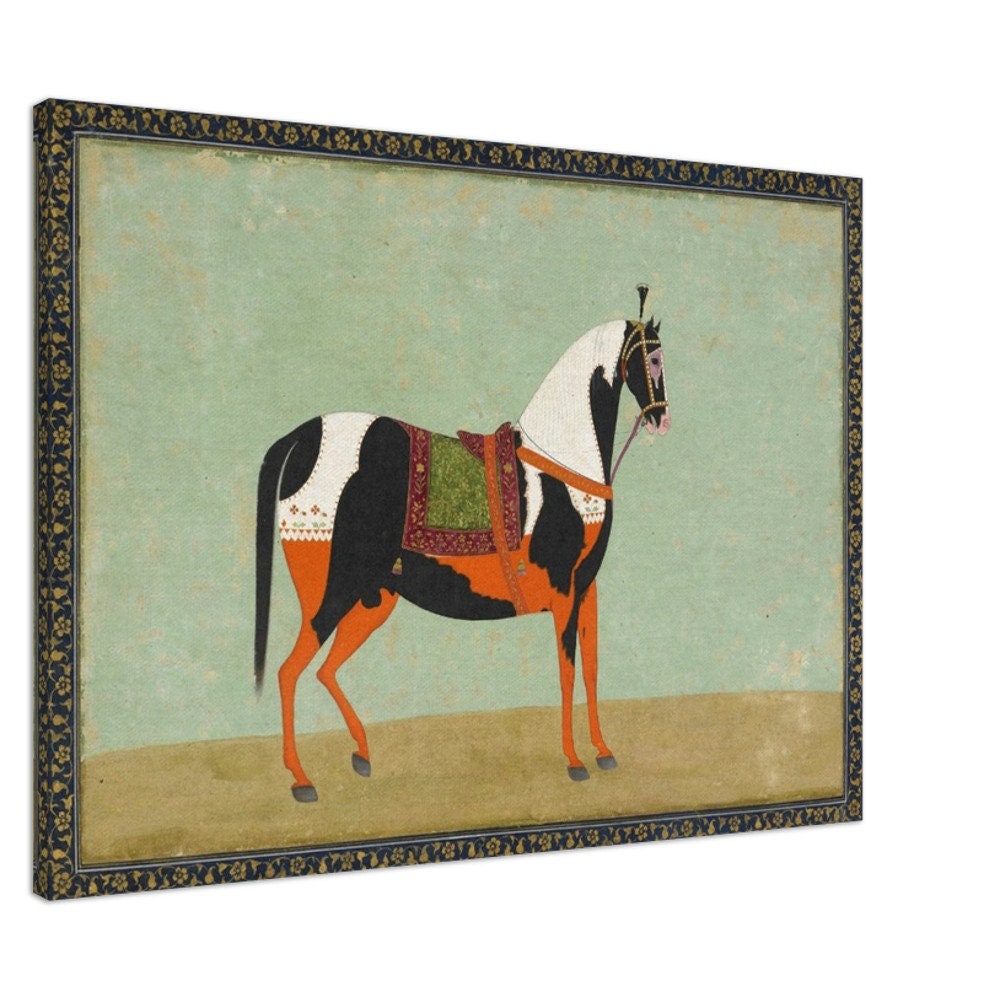 A Horse Painting. Unknown Author of the XIX Century. Oriental Art