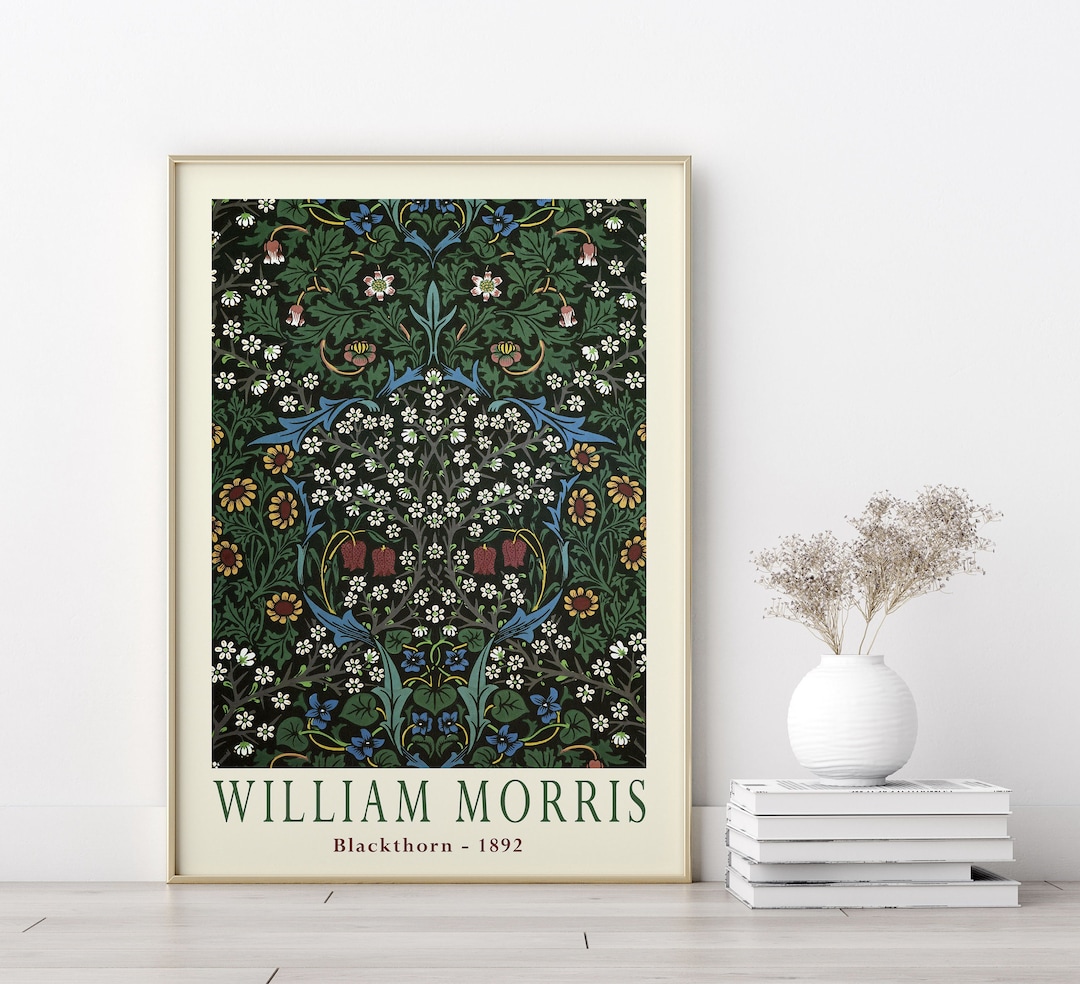 Poster William Morris Blackthorn – Impression Artistique Élégante – Qualité Musée A3/A4 – Décoration Murale Chic