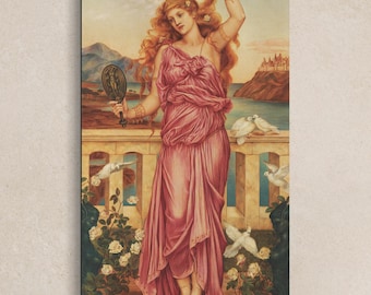 Evelyn de Morgan painting Helen of Troy Canvas premium wall art