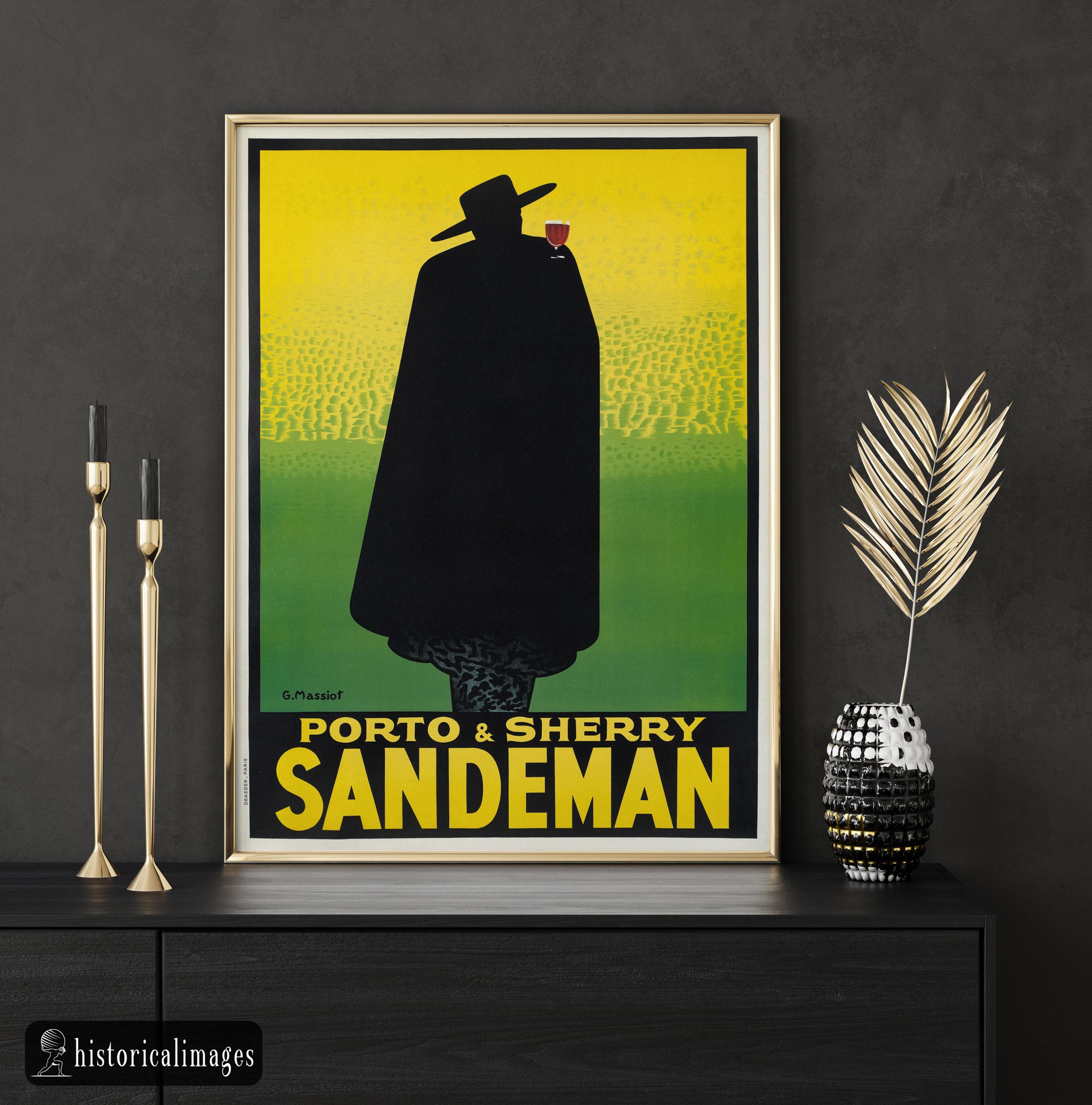 Sandeman Porto Sherry Vintage Advertising Fine Art Print Repro