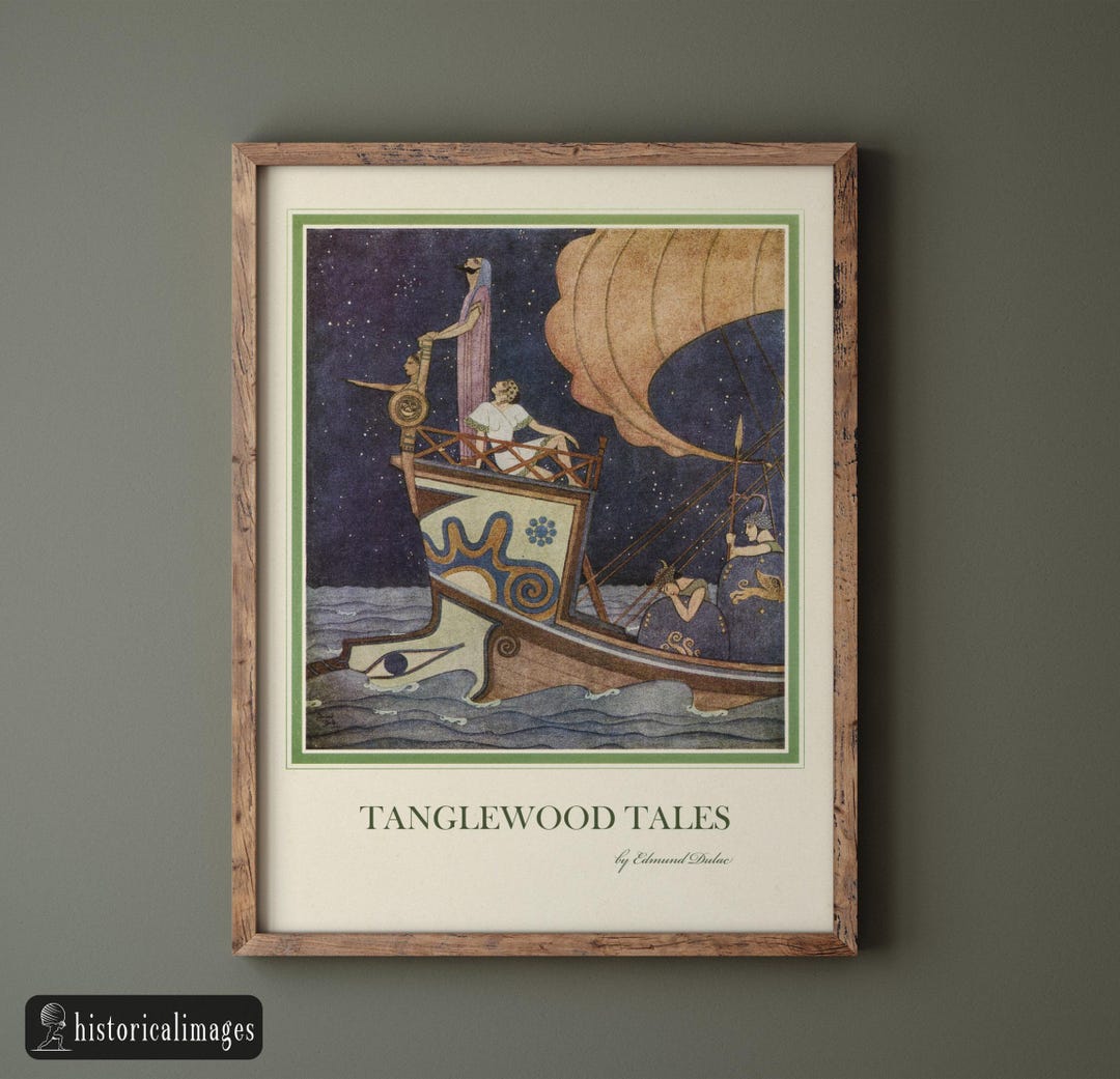 Tanglewood Tales Illustration By Edmund Dulac Fine Print Reproduction tanglewood-tales-illustration-by-edmund-dulac-fine-print-reproduction