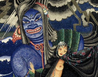 Kay Nielsen A Thousand and One Nights The Story of King Schahriyar and his brother king Schahzenan fine art print and canvas