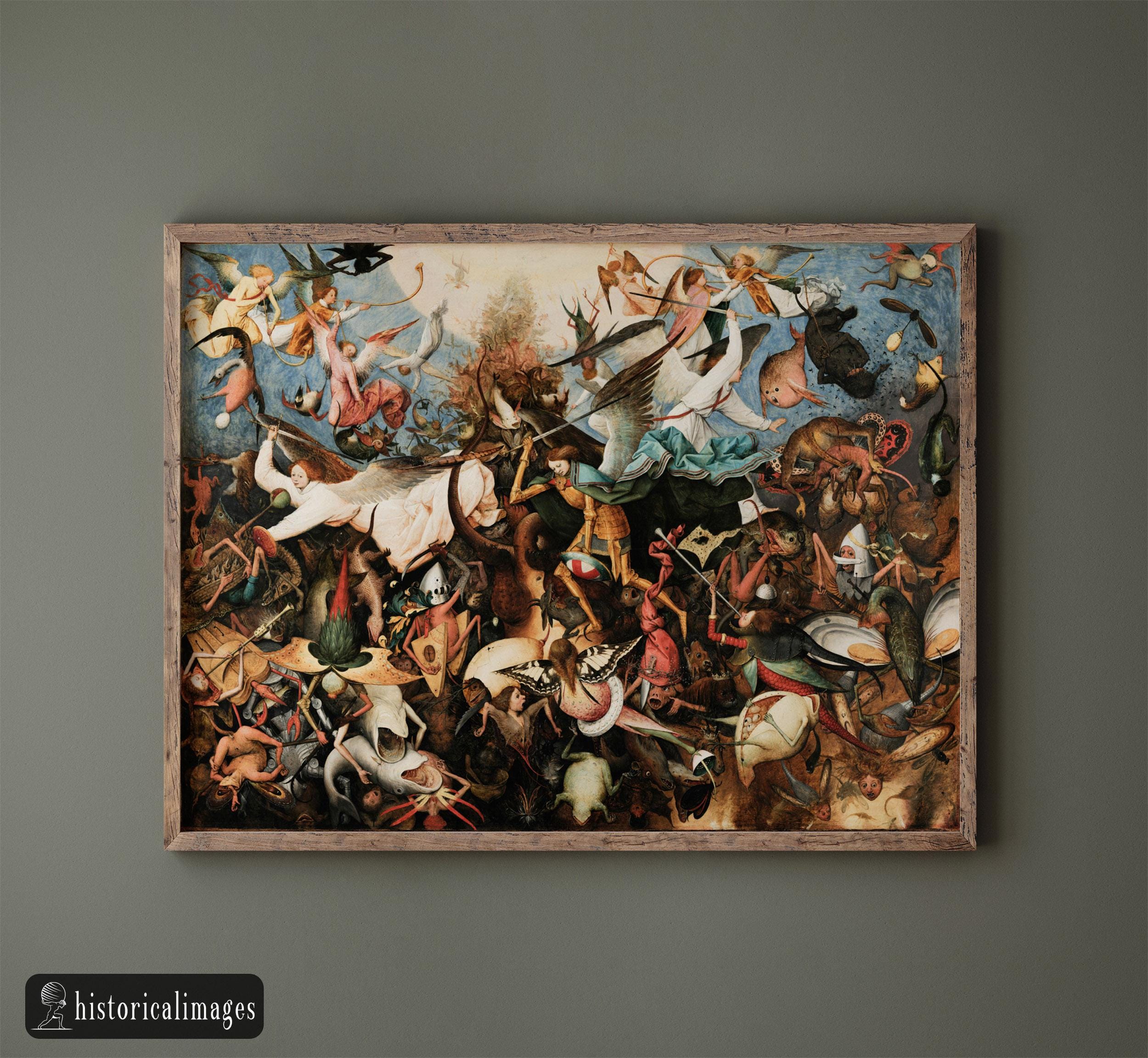 The Fall of the Rebel Angels Painting by Pieter Bruegel the Elder