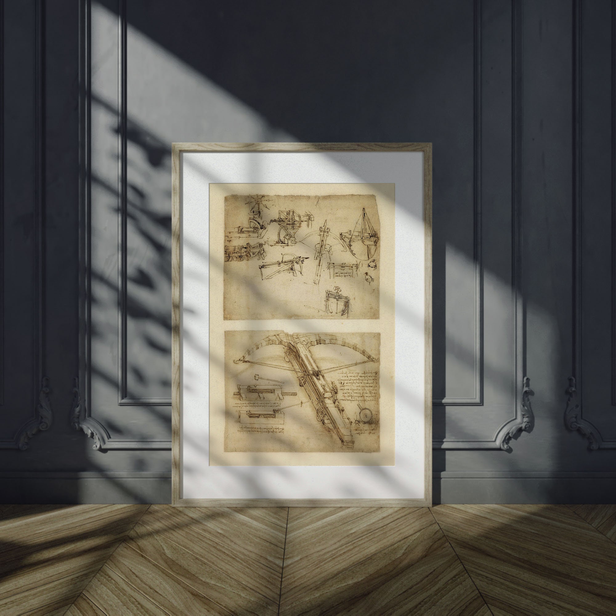 Leonardo Da Vinci Atlantic Codex (codex Atlanticus) Giant Crossbow