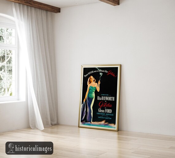 Gilda Movie Poster Print: Vintage Rita Hayworth Film Art - Etsy