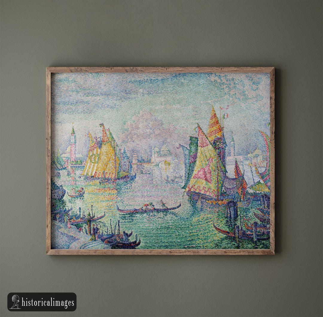 The Lagoon of Saint Mark Venice by Paul Signac 1905. Canvas and