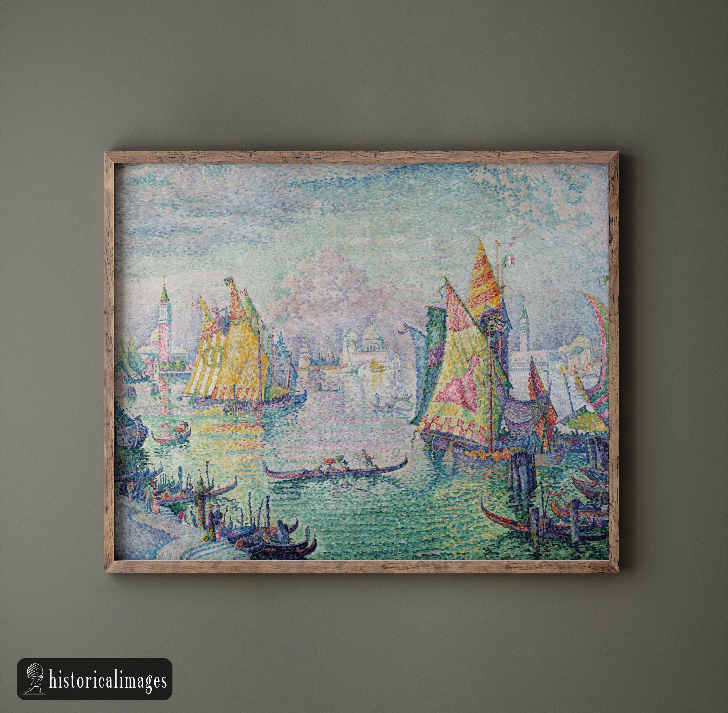 The Lagoon of Saint Mark Venice by Paul Signac 1905. Canvas and