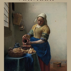The milkmaid by Johannes Vermeer poster