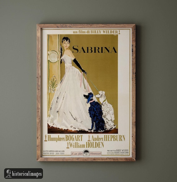 Sabrina With Audrey Hepburn Historic Movie Poster Reproduction. Vintage  Prints of Films That Changed Cinema History - Etsy