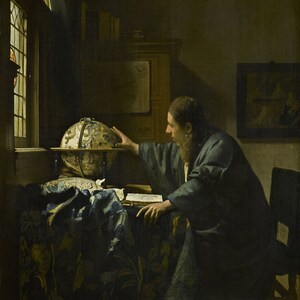 The Astronomer by Johannes Vermeer  Poster reproduction