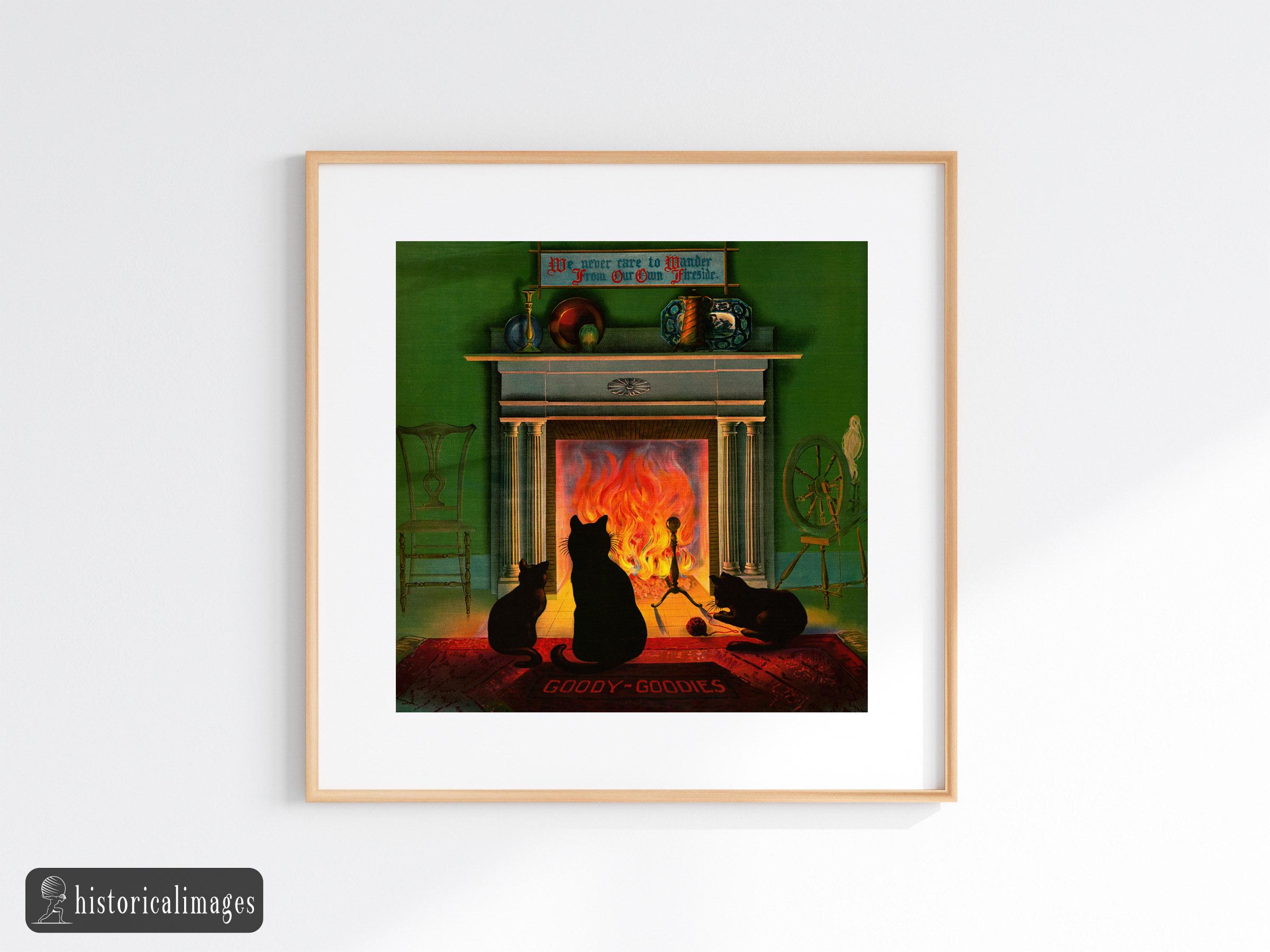 額縁 vintage cat poster Flame il_1080xN.2010746770_5ung.jpg