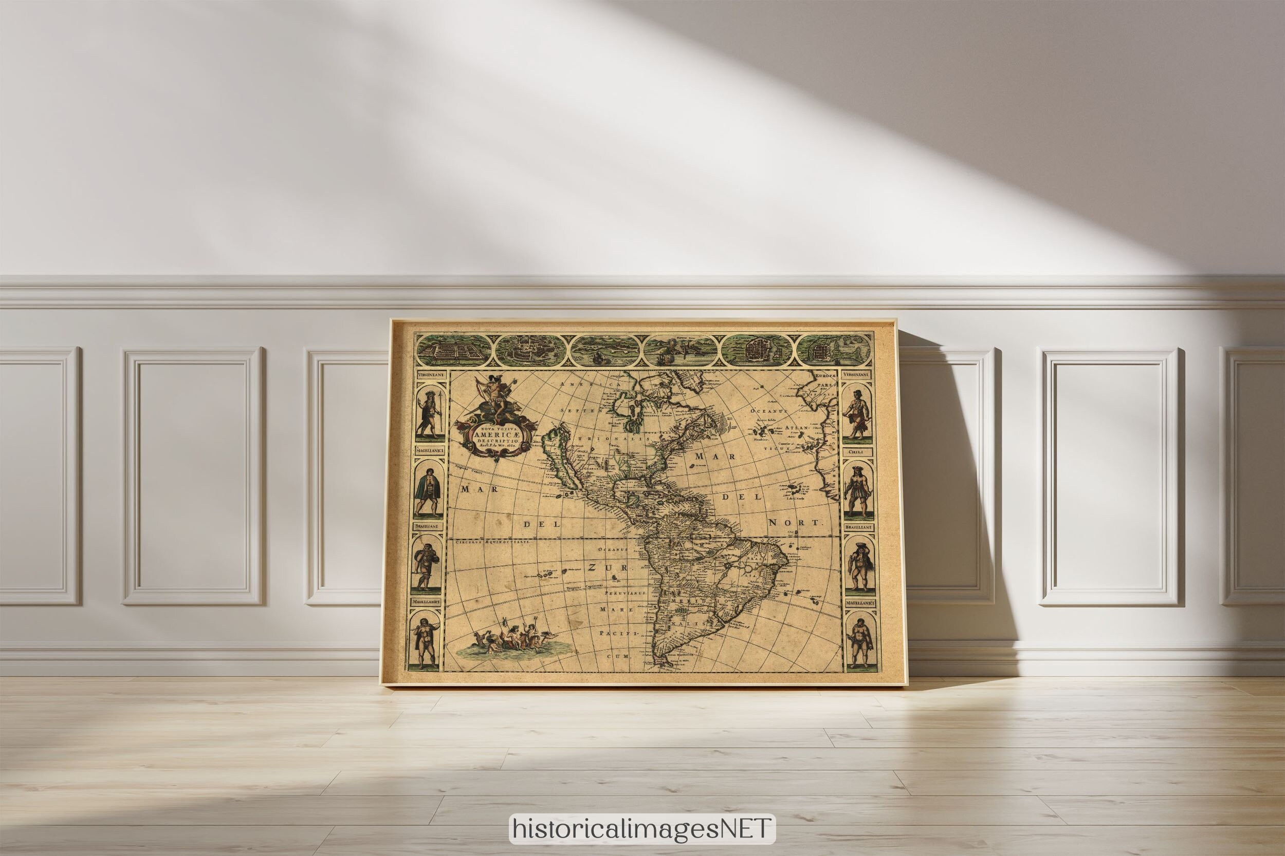 Ancient Map of America Poster - Il Fullxfull.4849250791 Fcac