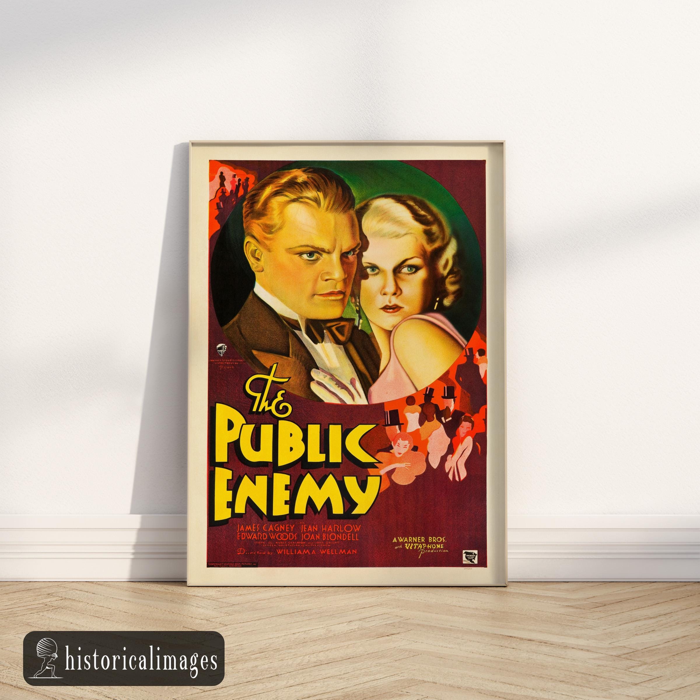 The Public Enemy Historic Movie Poster Reproduction. Vintage 