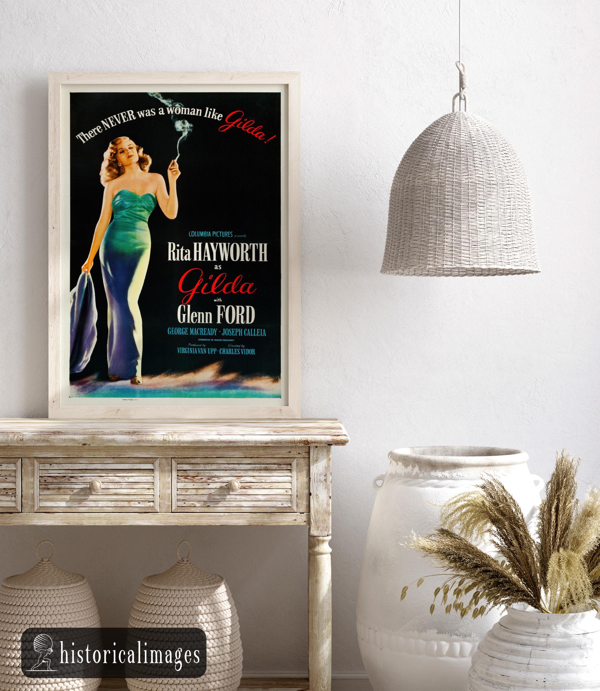 Gilda Movie Poster Print: Vintage Rita Hayworth Film Art - Etsy