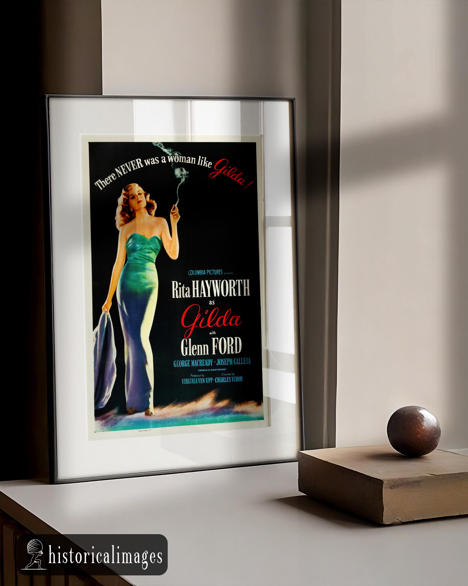 Gilda Movie Poster Print: Vintage Rita Hayworth Film Art - Etsy