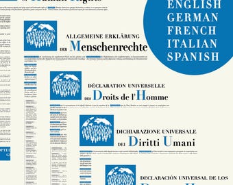 The Universal Declaration of Human Rights 1948 document paper print