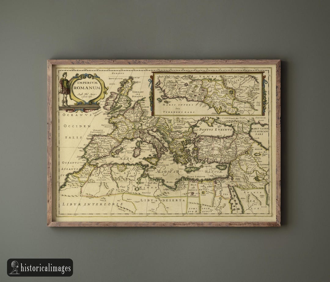 The Roman Empire Ancient Map by Phil Briet. Fine Art Print - Etsy UK