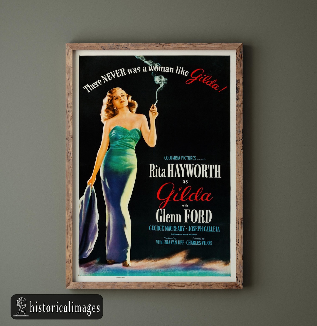 Gilda Movie Poster Print: Vintage Rita Hayworth Film Art - Etsy