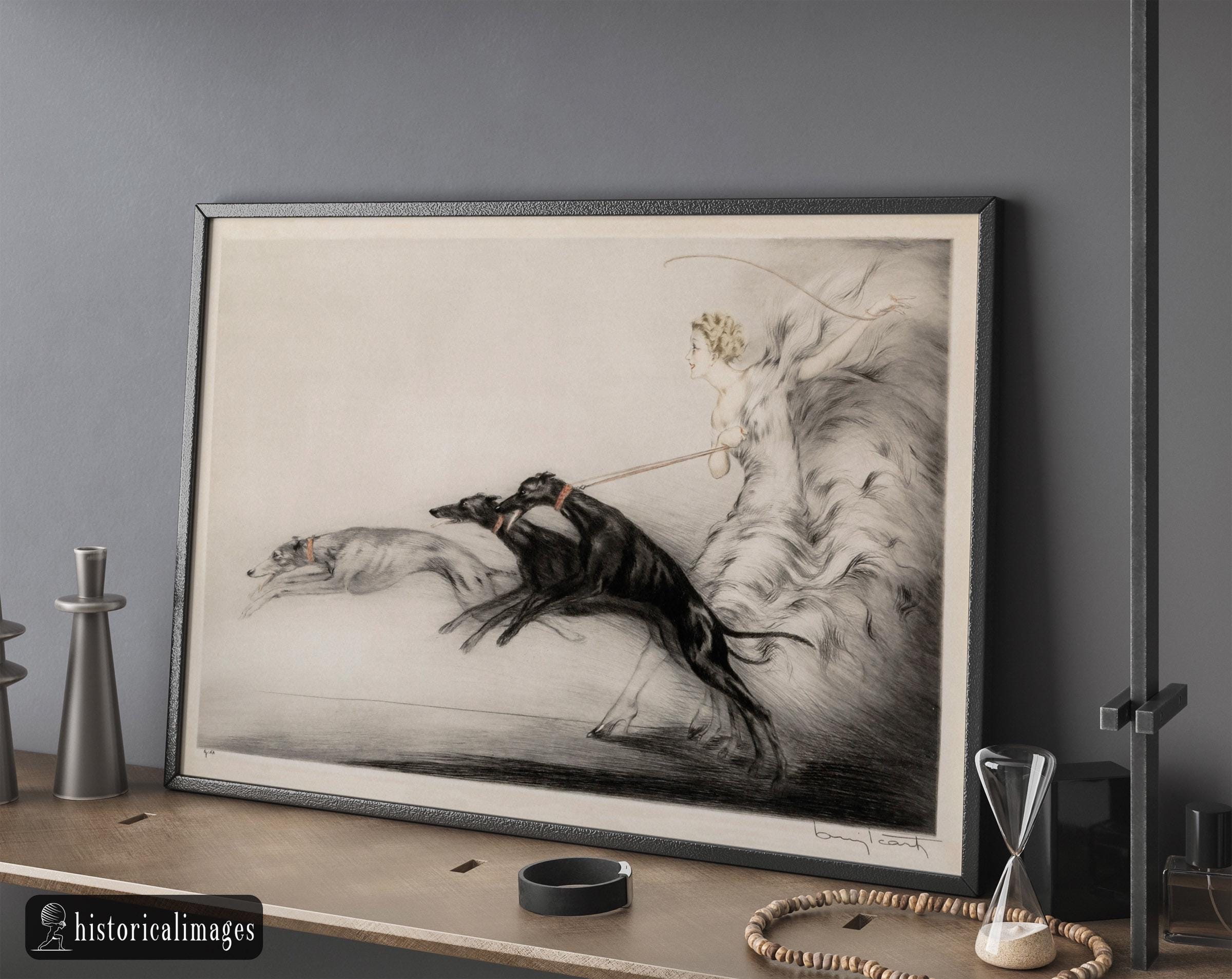 Eine Lesende Dame Vintage Malerei, Vintage Kunstdrucke, Leinwand