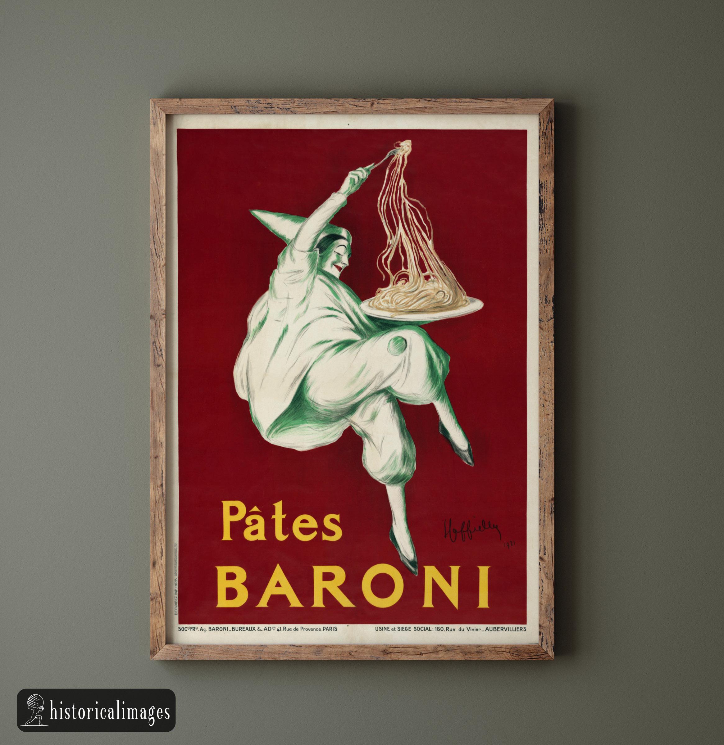 Pates Baroni Advertisng Poster by Leonetto Cappiello. Wall Art 