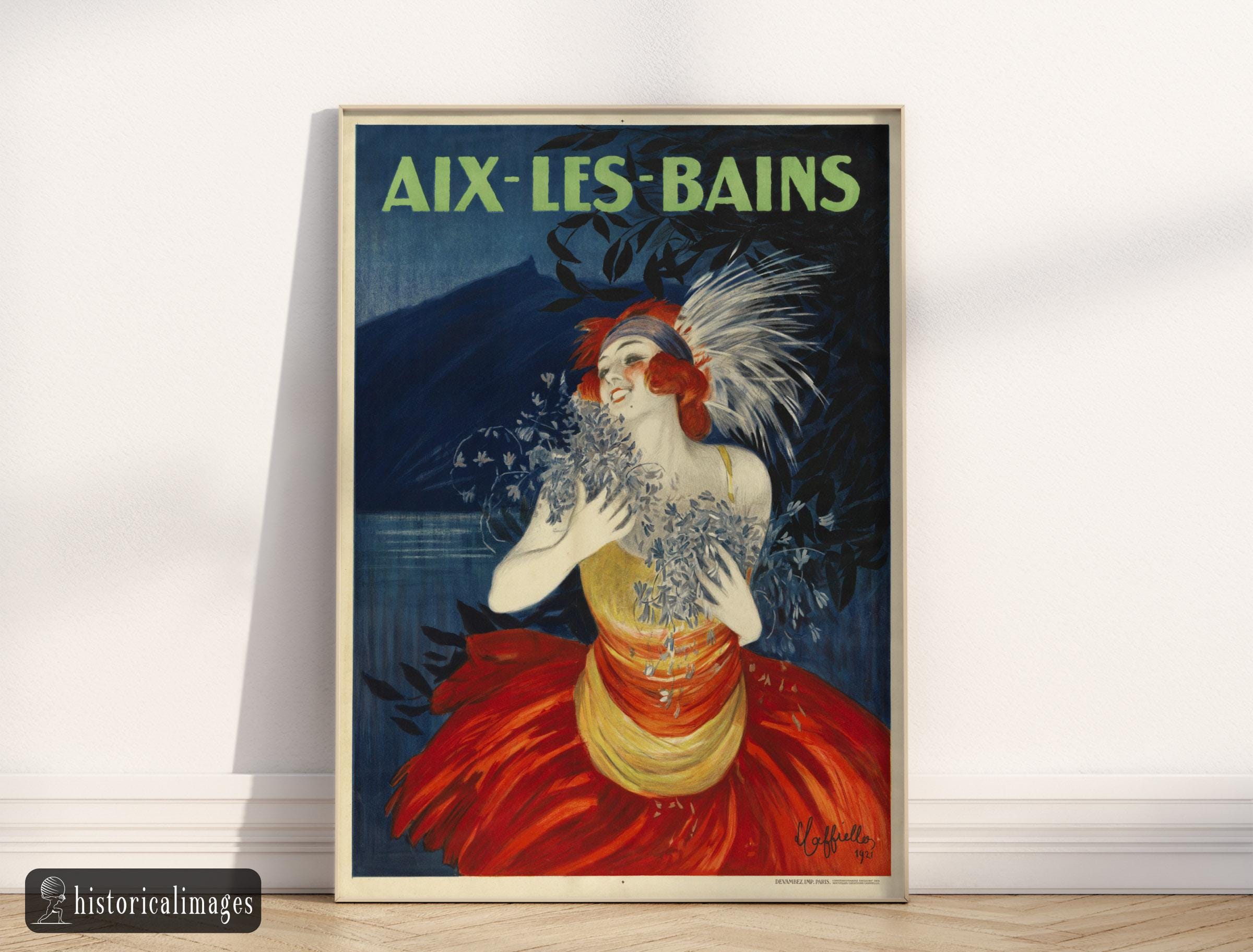 Aix Les Bains Advertising Vintage Poster Created by Leonetto