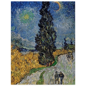 Country road in Provence by night Vicent Van Gogh