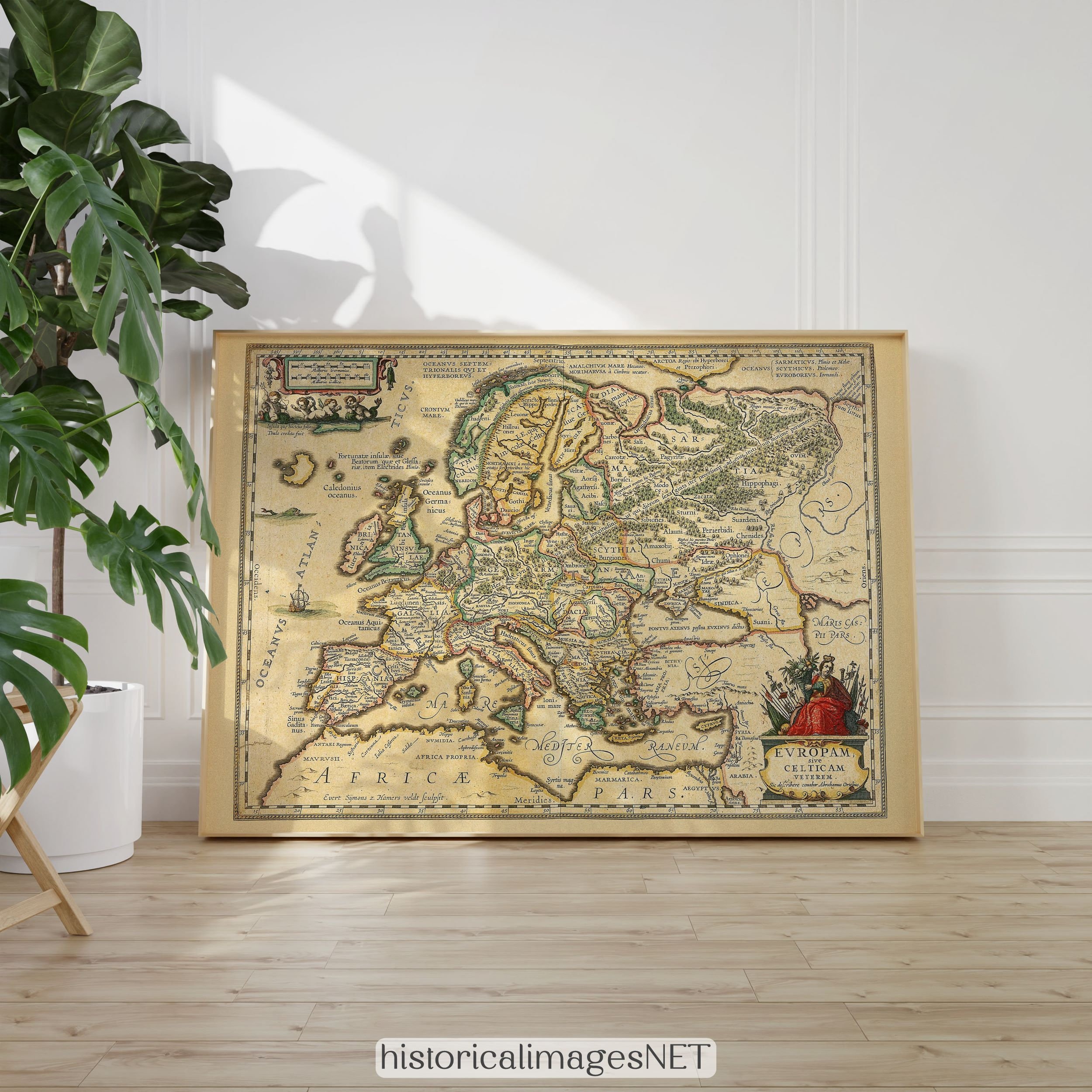 Ancient Map Of Europe Print By Ortelius Vintage Old Map Reproduction Ancient map of europe print by ortelius vintage old map reproduction