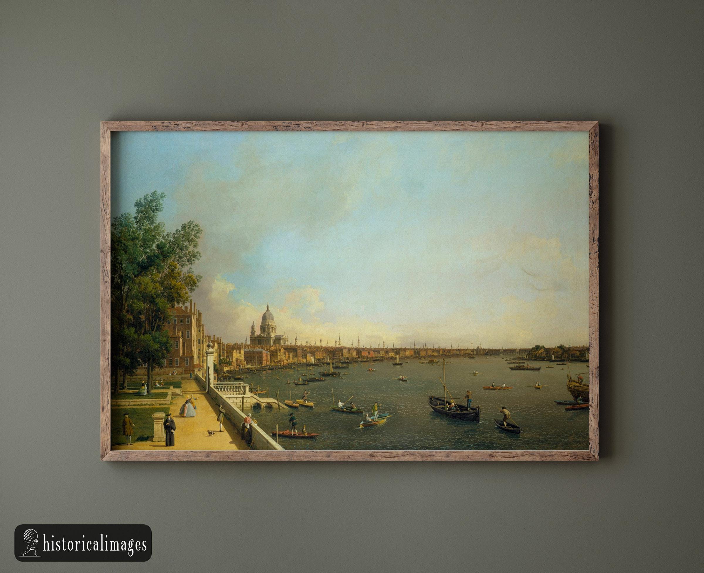 カナレット作、ロンドンのアンティーク絵画（1750年）。サマセット
