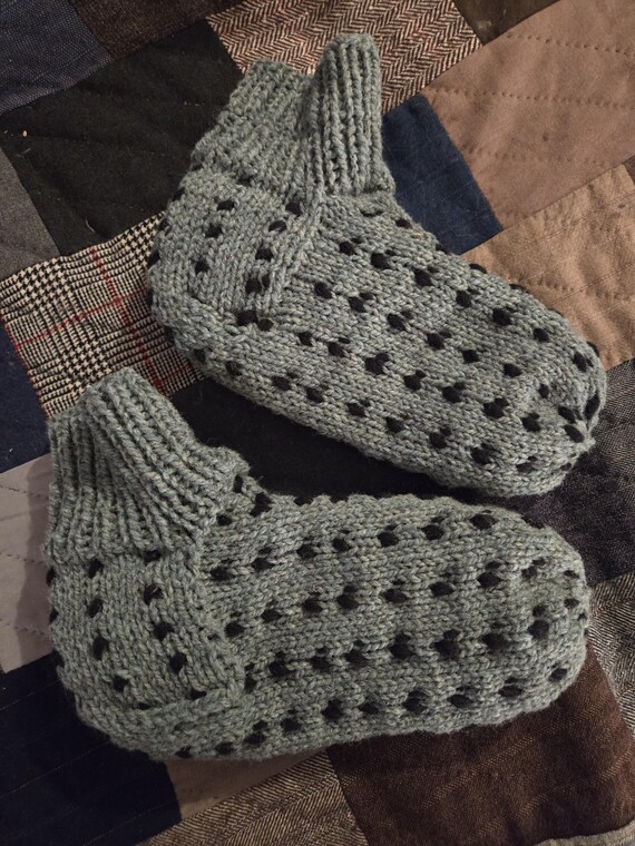 Thrummed slippers deals