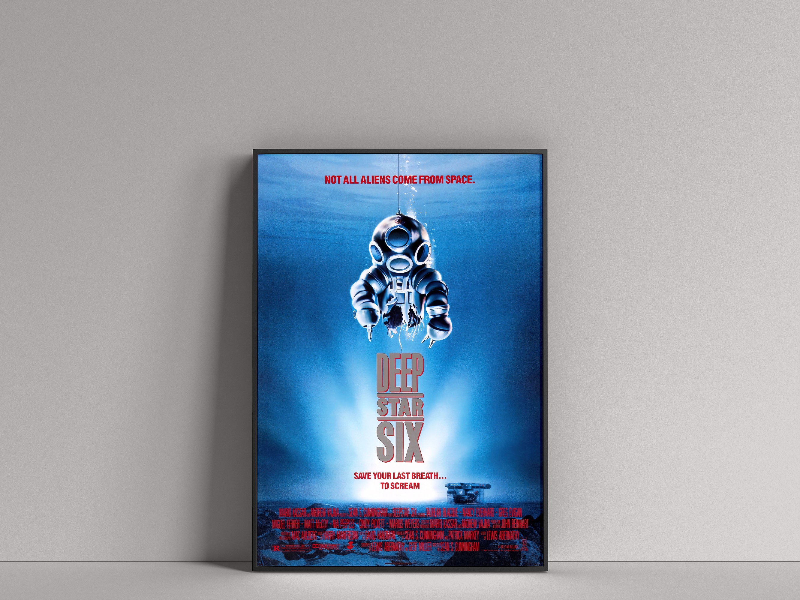 Space Wars Quest for The Deepstar Movie Poster Canvas Painting