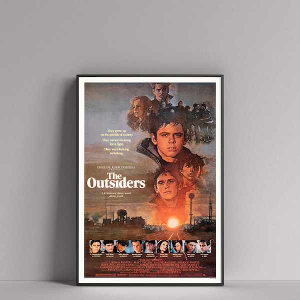 The Outsiders (1983) 11x17 Movie Film POSTER (C. Thomas Howell, Matt Dillon)