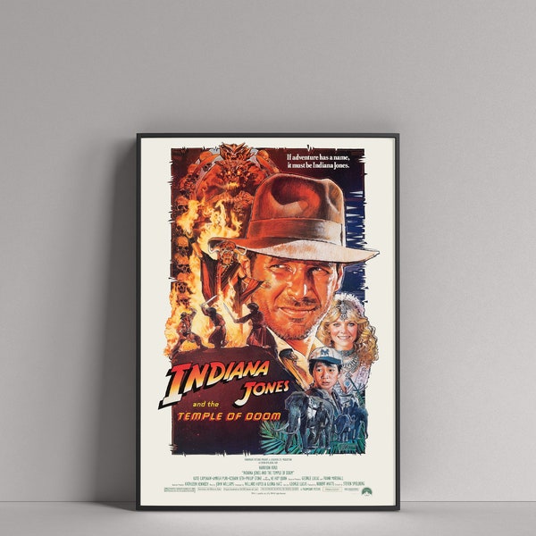 Indiana Jones and the Temple of Doom (1984) 11x17 Movie Film POSTER (Harrison Ford, Kate Capshaw)