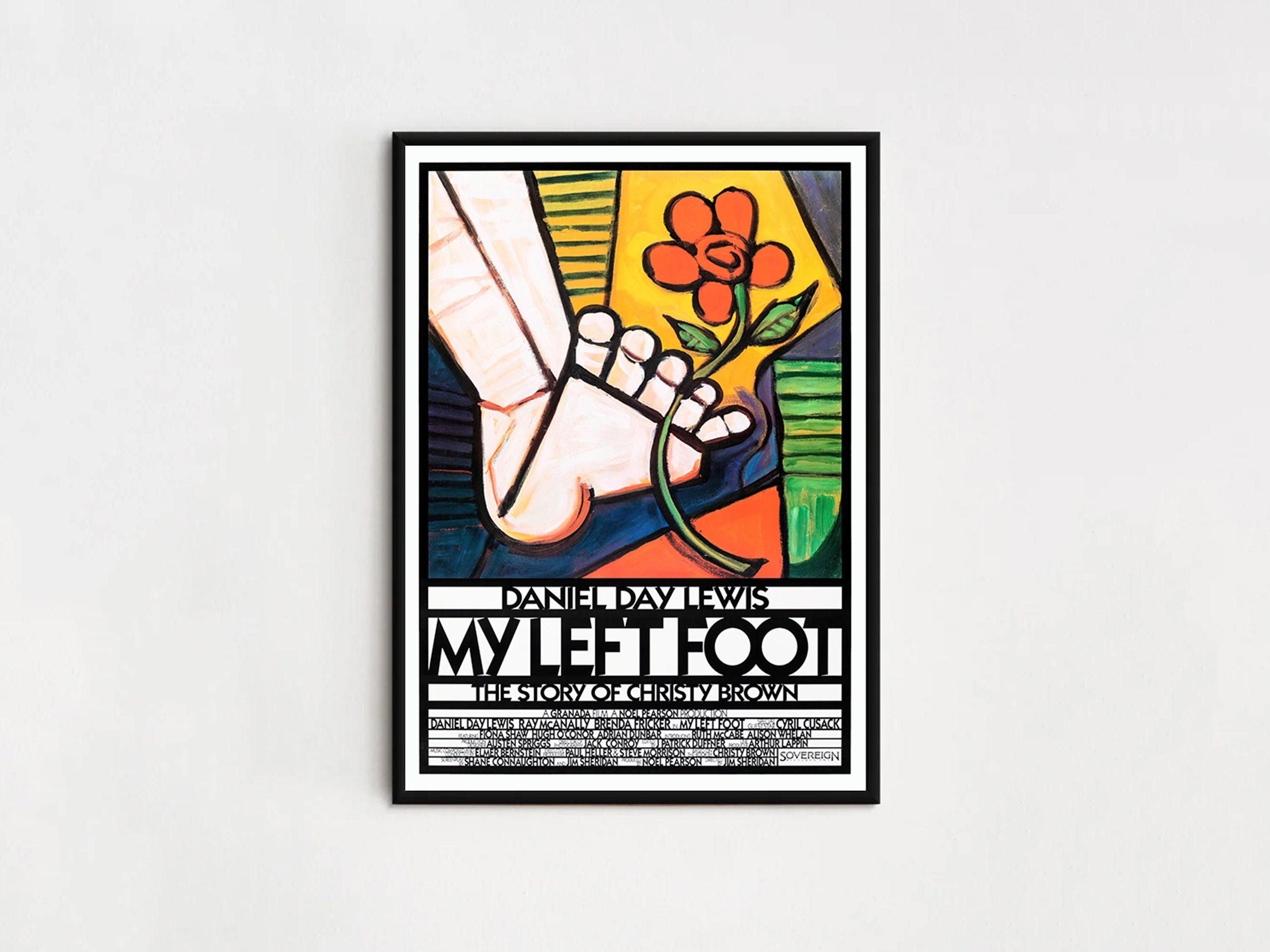 My Left Foot 1989 11x17 Movie Film POSTER daniel Day-lewis - Etsy