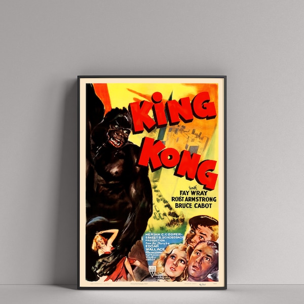 King Kong (1933) 11x17 Movie Film POSTER (Fay Wray, Robert Armstrong)