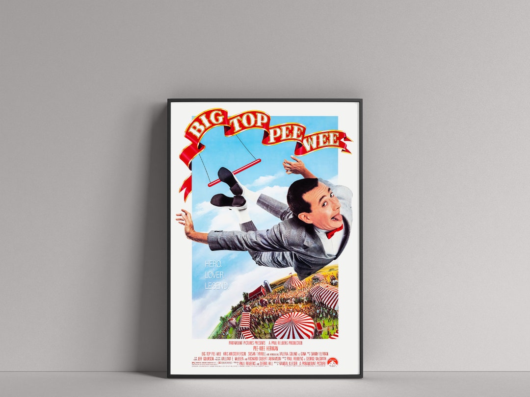 Big Top Peewee 1988 11x17 Movie Film POSTER paul Reubens, Penelope Ann Miller Etsy