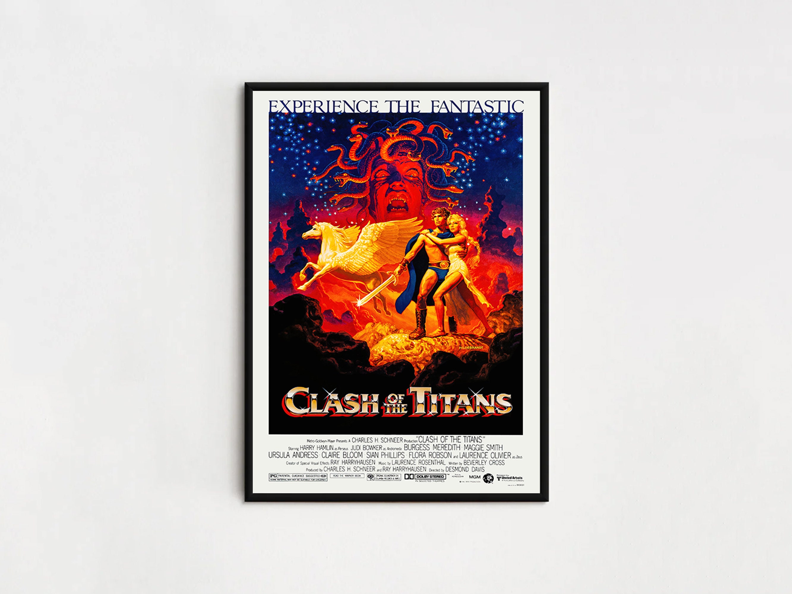 CLASH OF THE TITANS 11x17 Mini Movie Poster VF- 7.5 Harry Hamlin