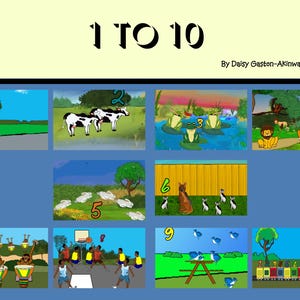 Miss Daisy Stories, Counting Book, Printable, Downloadable,  Kids, Picture, Rhyme, Beginning reader, Boys, Children, Fantasy, Girls, Book