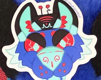 Furry Vox Hazbin Hotel Sticker