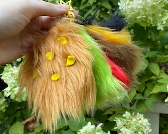 PREORDER Furber fur hamburger meme keychain tiktok viral fursuit funny burger keychain restackable
