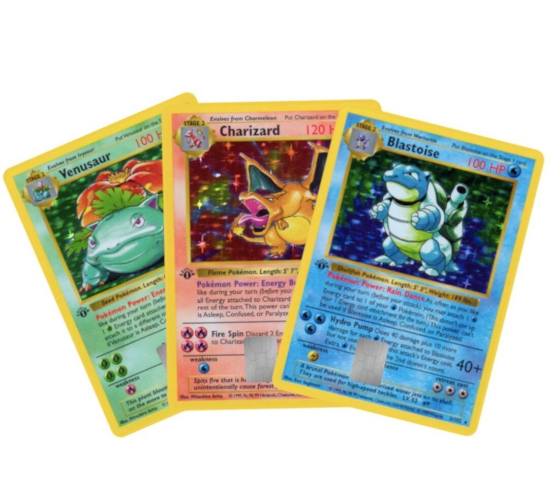 Pokemon 1st Edition Credit Card Cover Bundle Etsy