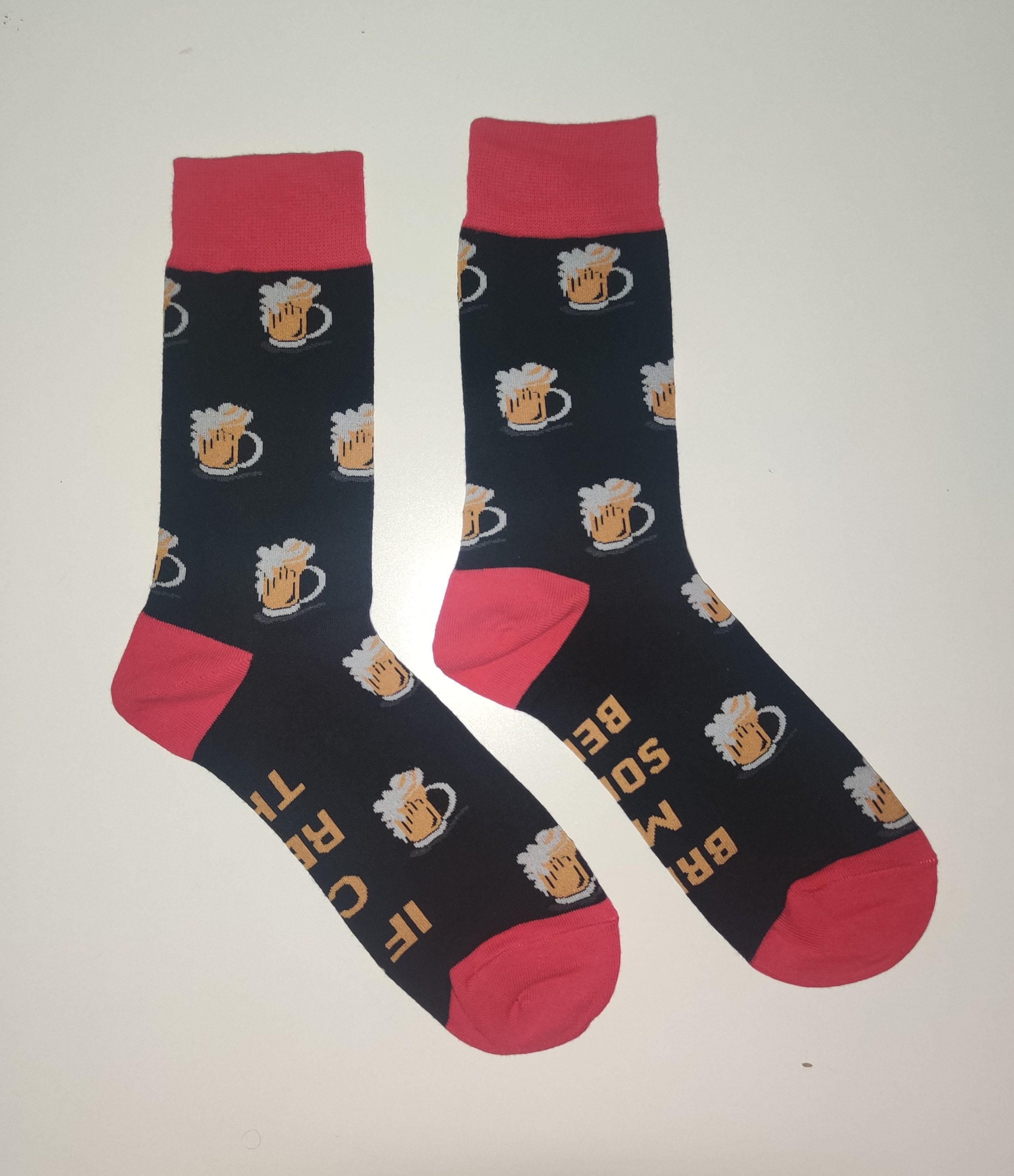 Chaussettes SI TU VOIS ÇA, APPORTE MOI UNE BIERE - LODMY Créations  artisanales % %