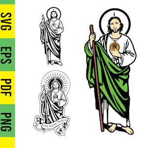 San Judas Tadeo SVG, Vector sublimation, cricut files, St jude, layered, judita, digital cut file