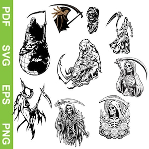 Santa muerte SVG  bundle; Saint of Holy death bundle, digital file cut Archivos editables | PNG | Corte | Sublimación | silhouette | cricut