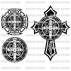 Heiliger Benedikt, Heiliger Benedikt, Heiliges Benedikt-Medaillon, SVG, PNG, katholische Symbole