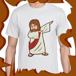 Jesus cartoon svg png pdf file, for t-shirt or sticker - Archivo digital vector de Jesús