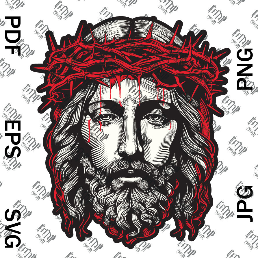 Jesus SVG, Crown of Thorns, Jesus Png Digital, Crown of Thorns